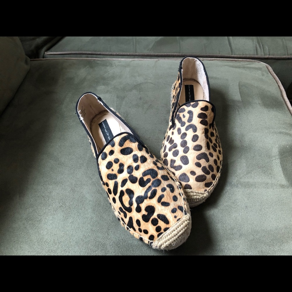 Steven by Steve Madden leopard espadrille 8.5